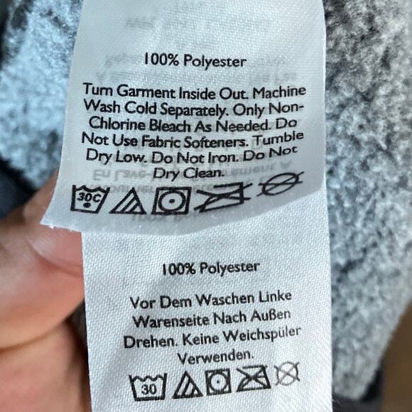 Eddie Bauer Womens Sweatshirt Gray Radiator Fleece Snap Mock Neck Large - Picture 7 of 12